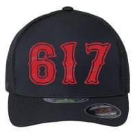 617 Area Code Boston Fan Baseball Flexfit Unipanel Trucker Cap