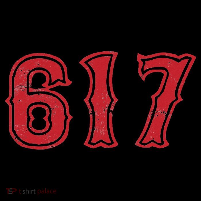 617 Area Code Boston Fan Baseball T-Shirt