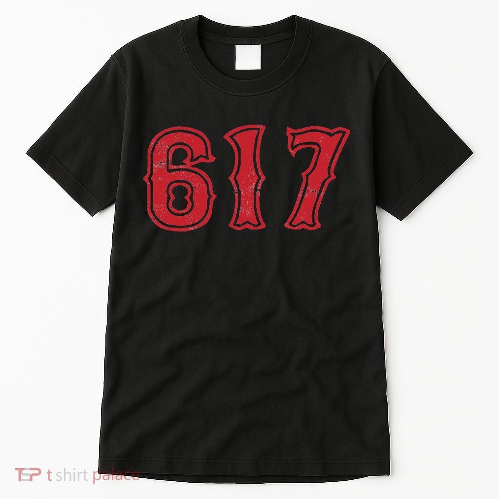 617 Area Code Boston Fan Baseball Tall T-Shirt