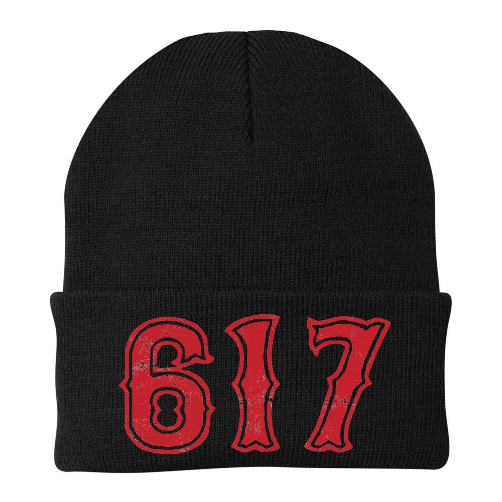 617 Area Code Boston Fan Baseball Beanie