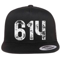 614 Area Code Columbus Oh Mobile Telephone Area Code 614 Flat Bill Trucker Hat