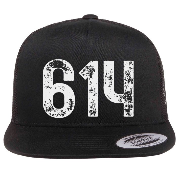 614 Area Code Columbus Oh Mobile Telephone Area Code 614 Flat Bill Trucker Hat
