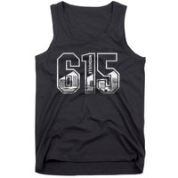 615 Area Code Pride Nashville Tennessee Skyline Vintage Tank Top