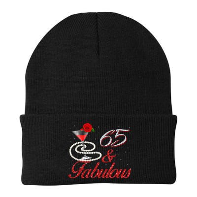 65 And Fabulous 65th Birthday 65 Years Old Bday Beanie