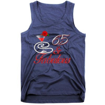 65 And Fabulous 65th Birthday 65 Years Old Bday Tank Top