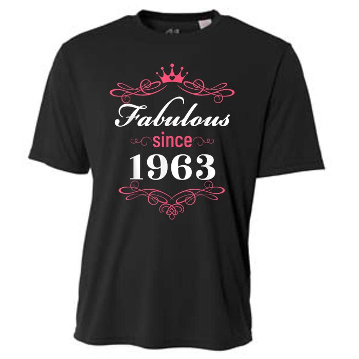 60 and Fabulous Since 1963 60th Birthday WoM.e.n Cooling Performance Crew T-Shirt