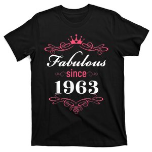 60 and Fabulous Since 1963 60th Birthday WoM.e.n T-Shirt