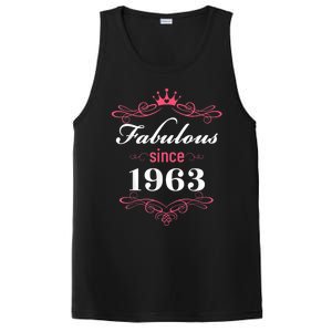 60 and Fabulous Since 1963 60th Birthday WoM.e.n PosiCharge Competitor Tank