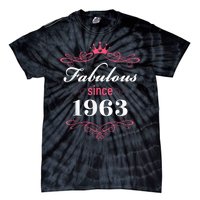 60 and Fabulous Since 1963 60th Birthday WoM.e.n Tie-Dye T-Shirt