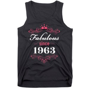 60 and Fabulous Since 1963 60th Birthday WoM.e.n Tank Top