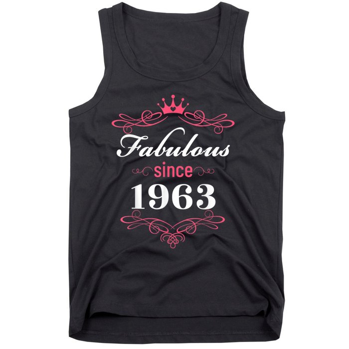 60 and Fabulous Since 1963 60th Birthday WoM.e.n Tank Top