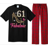 61 And Fabulous Funny 61st Birthday Cute Gift Beautiful Fun Pajama Set