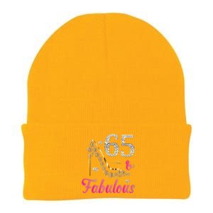 65 And Fabulous Funny 65th Birthday Cute Gift Beautiful Fun Tank Top Knit Cap Winter Beanie