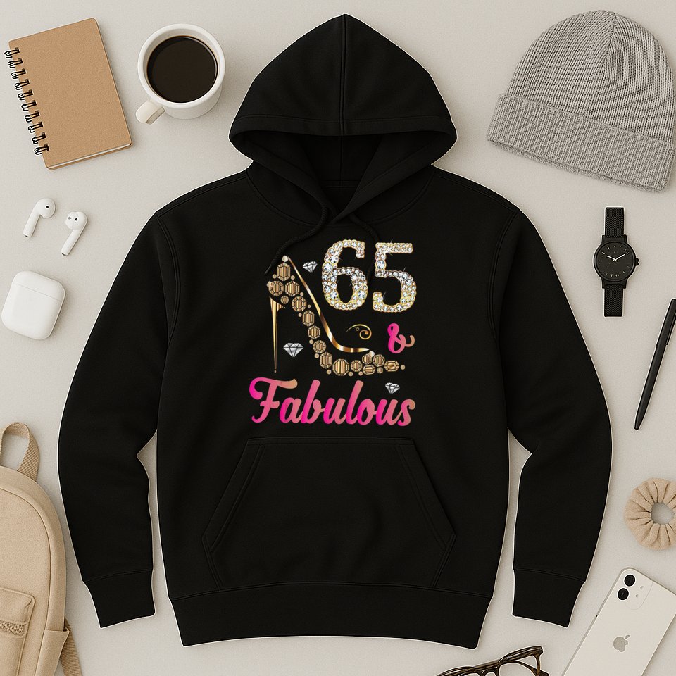 65 And Fabulous Funny 65th Birthday Cute Gift Beautiful Fun Tank Top Hoodie