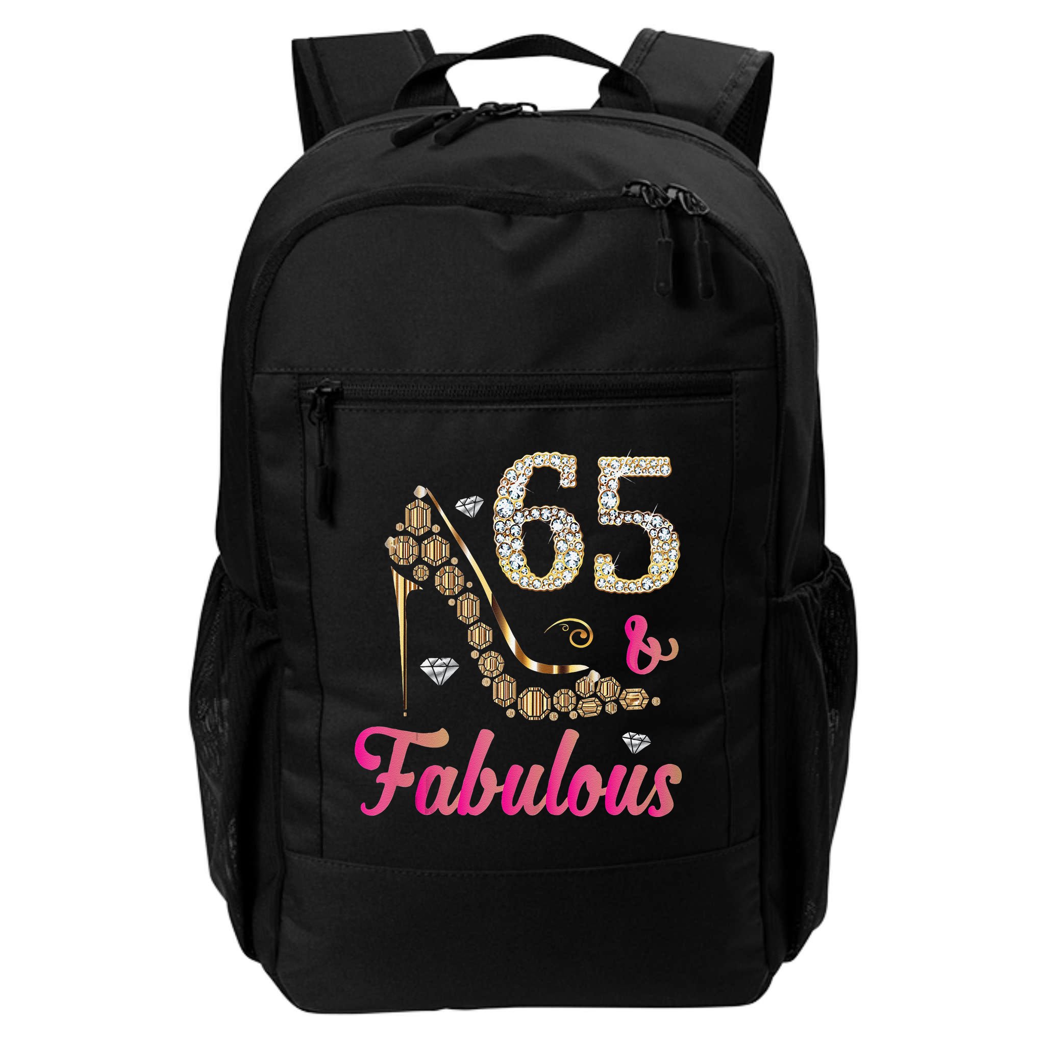 65 And Fabulous Funny 65th Birthday Cute Gift Beautiful Fun Tank Top Backpack