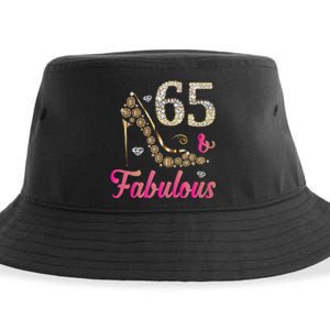 65 And Fabulous Funny 65th Birthday Cute Gift Beautiful Fun Tank Top Sustainable Bucket Hat