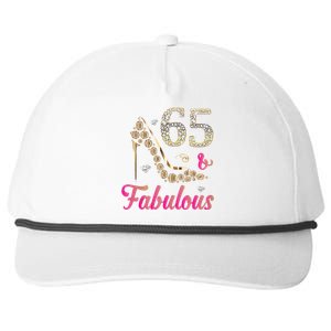 65 And Fabulous Funny 65th Birthday Cute Gift Beautiful Fun Tank Top Snapback Five-Panel Rope Hat