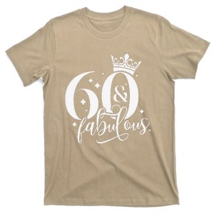 60 And Fabulous 60 Year Old 1963 Crown 60th Birthday T-Shirt