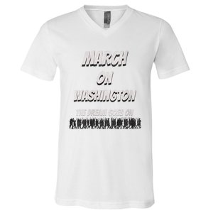 60th Anniversary March On Washington For Jobs And Freedom V-Neck T-Shirt