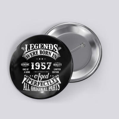 65 Birthday 1957 Gift Vintage 65 Birthday Button