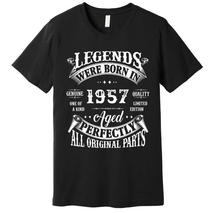 65 Birthday 1957 Gift Vintage 65 Birthday Premium T-Shirt