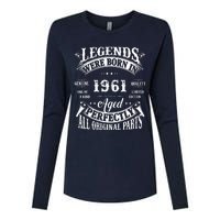 61 Birthday 1961 Gift Vintage 61 Birthday Womens Cotton Relaxed Long Sleeve T-Shirt