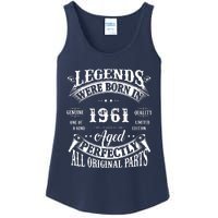 61 Birthday 1961 Gift Vintage 61 Birthday Ladies Essential Tank