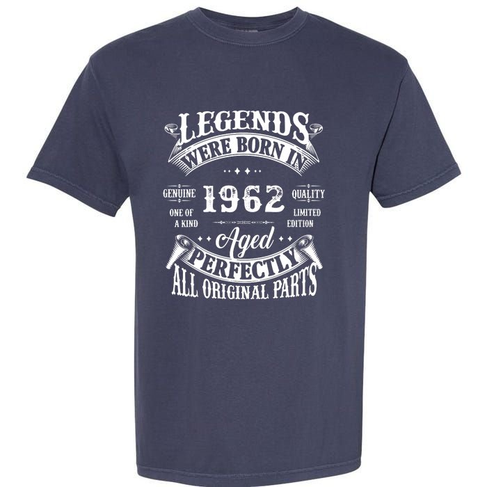 60 Birthday 1962 Gift Vintage 60 Birthday Garment-Dyed Heavyweight T-Shirt