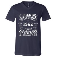 60 Birthday 1962 Gift Vintage 60 Birthday V-Neck T-Shirt