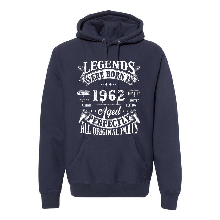 60 Birthday 1962 Gift Vintage 60 Birthday Premium Hoodie