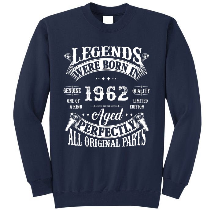 60 Birthday 1962 Gift Vintage 60 Birthday Tall Sweatshirt