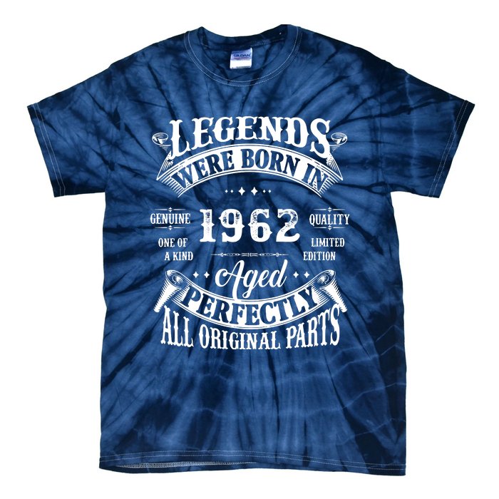 60 Birthday 1962 Gift Vintage 60 Birthday Tie-Dye T-Shirt