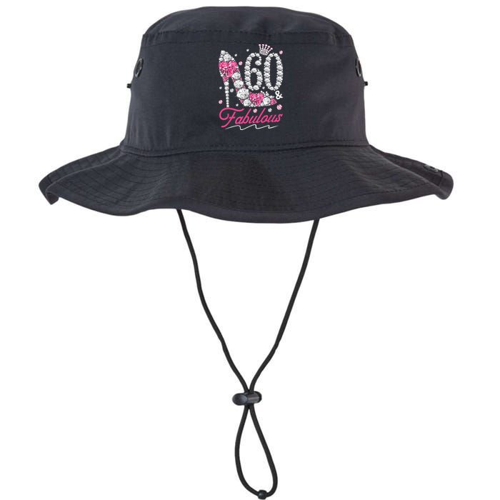 60th Birthday 60 & Fabulous Pink 60 Years Old Diamond Shoes Legacy Cool Fit Booney Bucket Hat