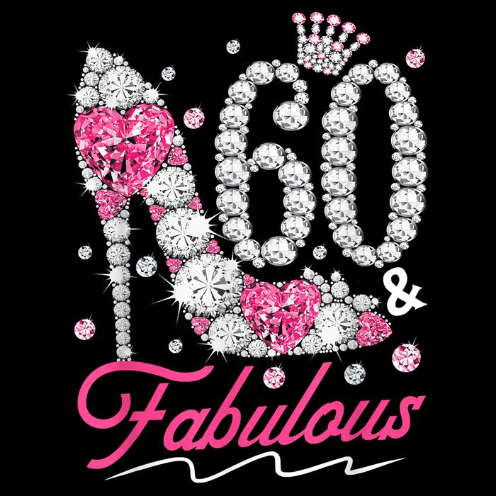 60th Birthday 60 & Fabulous Pink 60 Years Old Diamond Shoes Mug
