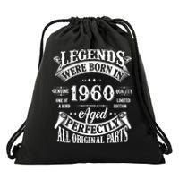 64th Birthday 64 Years Old Vintage Legends Born In 1960 Drawstring Bag