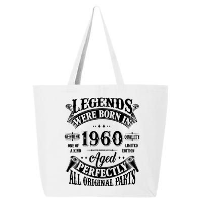 64th Birthday 64 Years Old Vintage Legends Born In 1960 25L Jumbo Tote