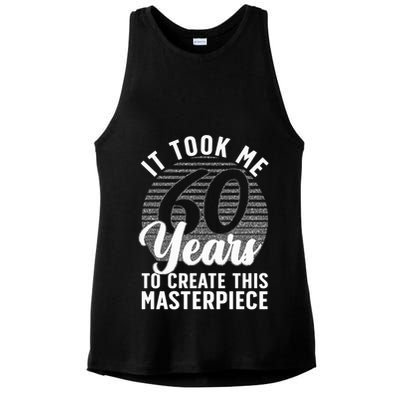 60th Birthday 60 Year Old Gag Turning 60 Joke Ladies PosiCharge Tri-Blend Wicking Tank