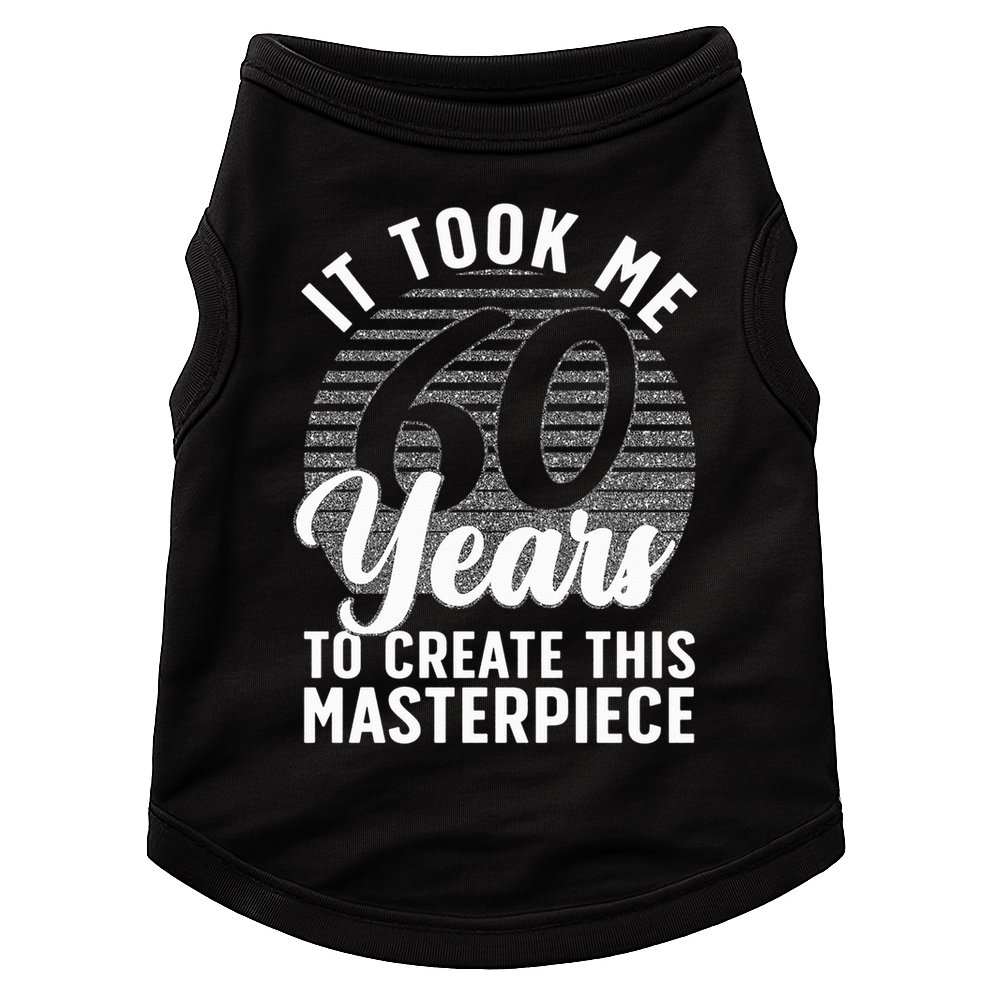 60th Birthday 60 Year Old Gag Turning 60 Joke Doggie Tank