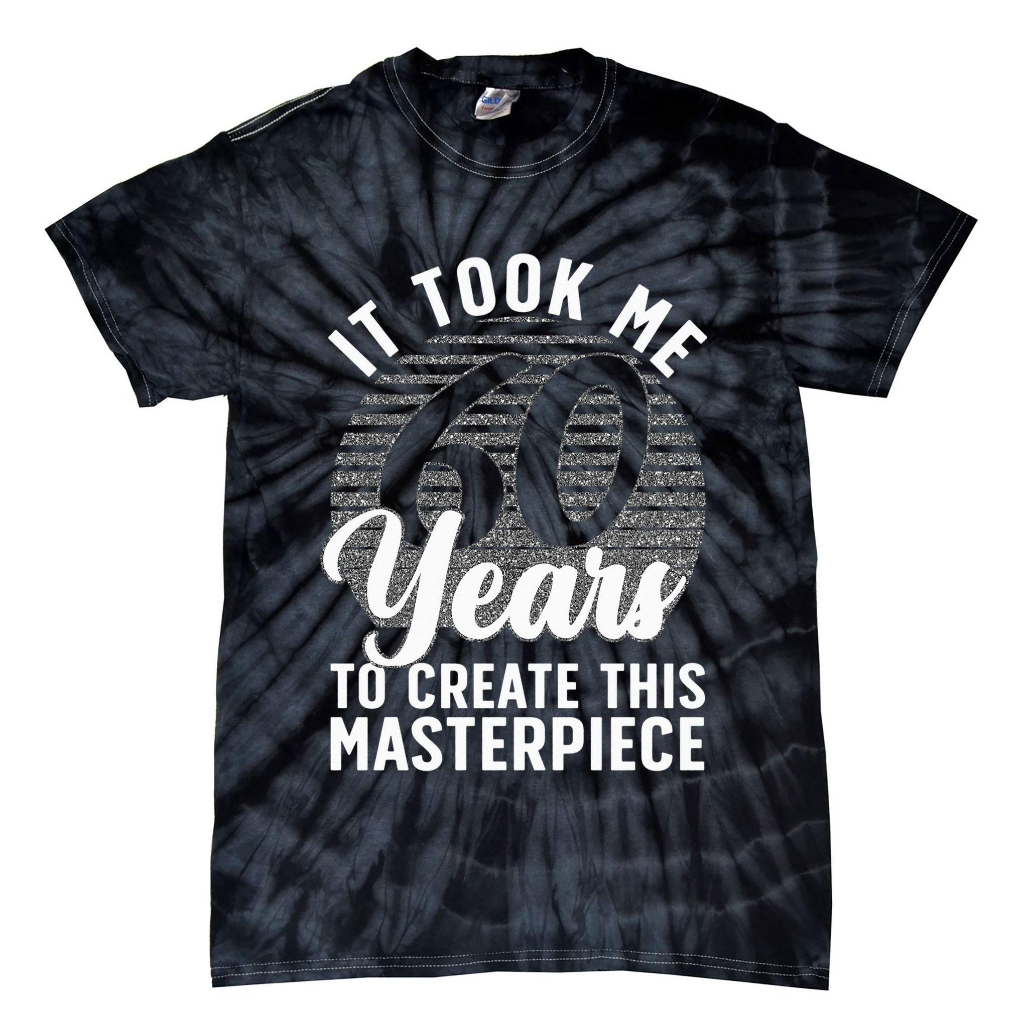 60th Birthday 60 Year Old Gag Turning 60 Joke Tie-Dye T-Shirt