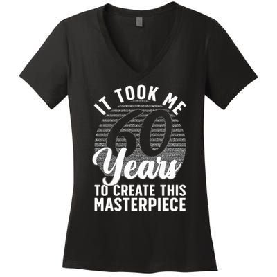 60th Birthday 60 Year Old Gag Turning 60 Joke Women's V-Neck T-Shirt