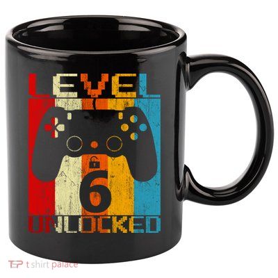6th Birthday 11oz C Handle Ceramic Mug