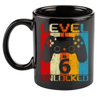 6th Birthday 11oz C Handle Ceramic Mug