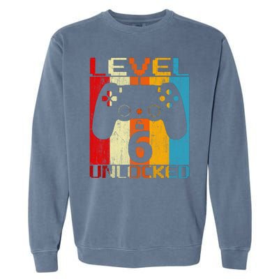 6th Birthday Garment-Dyed Sweatshirt