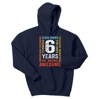 6th Birthday 6 Years Old Vintage Retro 72 Months Kids Hoodie