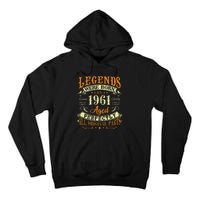 62th Birthday 62 Years Old Vintage Legends Born In 1961 Tall Hoodie