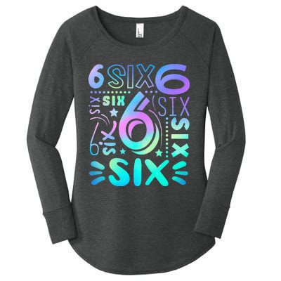 6th Birthday 6th Birthday Birthday Women's Perfect Tri Tunic Long Sleeve Shirt