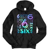 6th Birthday 6th Birthday Birthday Tie Dye Hoodie