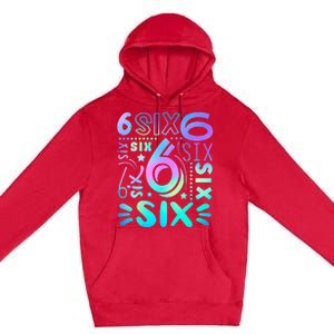 6th Birthday 6th Birthday Birthday Premium Pullover Hoodie