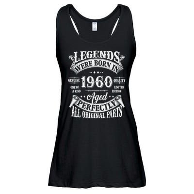 65th Birthday 65 Years Old Vintage Legends Born In 1960 Ladies Essential Flowy Tank