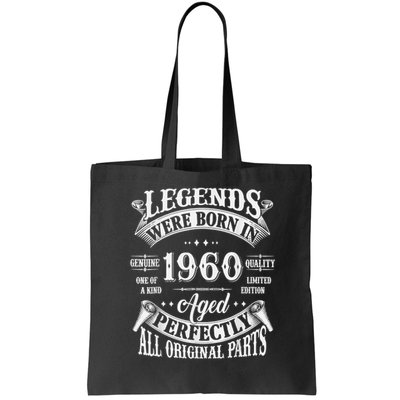65th Birthday 65 Years Old Vintage Legends Born In 1960 Bag